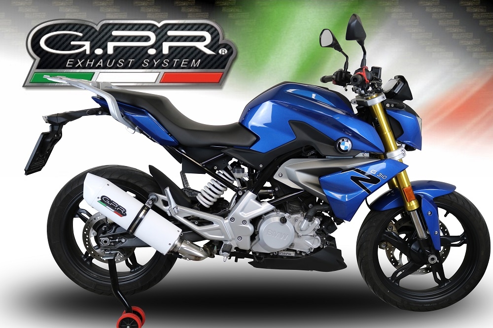 Scarico compatibile con Bmw G 310 R 2017-2021, Albus Evo4, Scarico completo omologato,fornito con db killer estraibile,catalizzatore e collettore