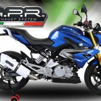 Scarico compatibile con Bmw G 310 R 2017-2021, Albus Evo4, Scarico completo omologato,fornito con db killer estraibile,catalizzatore e collettore