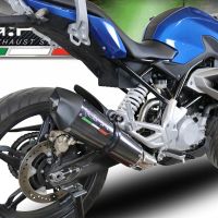 Scarico compatibile con Bmw G 310 R 2017-2021, GP Evo4 Poppy, Scarico completo omologato,fornito con db killer estraibile,catalizzatore e collettore