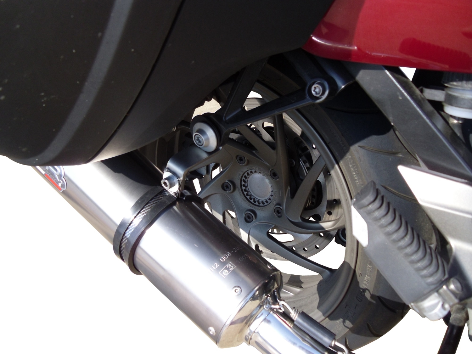Scarico compatibile con Bmw K 1600 Gt 2017-2021, GP Evo4 Titanium, Coppia di terminali di scarico omologati, forniti con db killer removibili e raccordi specifici