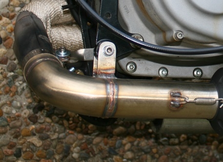 Scarico compatibile con Buell S1 Lightning 1999-2002, Gpe Ann. Poppy, Scarico omologato, silenziatore con db killer estraibile e raccordo specifico