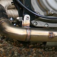 Scarico compatibile con Buell S1 Lightning 1999-2002, Gpe Ann. Poppy, Scarico omologato, silenziatore con db killer estraibile e raccordo specifico