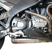 Scarico compatibile con Buell UlySseses Xb 12 X 2003-2007, Powercone Evo, Scarico omologato, silenziatore con db killer estraibile e raccordo specifico