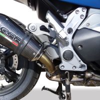 Scarico compatibile con Bmw C 600 Sport 2012-2016, Gpe Ann. Poppy, Scarico omologato, silenziatore con db killer estraibile e raccordo specifico