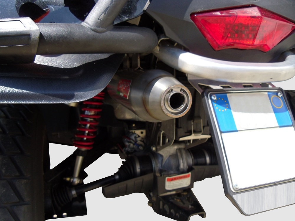 Scarico compatibile con Can Am Outlander 800 XMR 2012-2016, Deeptone Atv, Scarico omologato, silenziatore con db killer estraibile e raccordo specifico