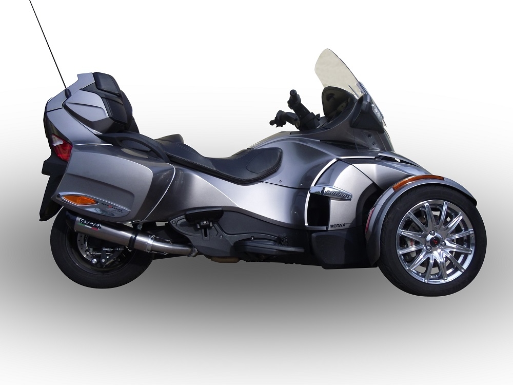 Scarico compatibile con Can Am Spyder 1000 Rs -RSs 2013-2016, Gpe Ann. titanium, Scarico omologato, silenziatore con db killer estraibile e raccordo specifico