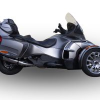 Scarico compatibile con Can Am Spyder 1000 St - Sts 2013-2016, Gpe Ann. titanium, Scarico omologato, silenziatore con db killer estraibile e raccordo specifico