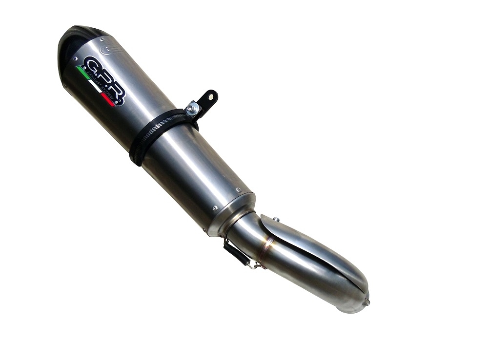 Scarico compatibile con Can Am Spyder 1000 i.e. Rs 2008-2012, Gpe Ann. titanium, Terminale di scarico omologato,fornito con db killer estraibile,catalizzatore e collettore