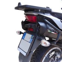 Scarico GPR compatibile con  Aprilia Etv Caponord 1000 Rally 2001-2007, Furore Nero, Coppia di terminali di scarico omologati, forniti con db killer removibili e raccordi specifici