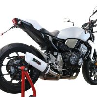 Exhaust compatible with Honda Cb 1000 R 2018-2020, Albus Evo4, Homologated legal slip-on exhaust including removable db killer and link pipe 