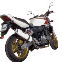 Scarico compatibile con Honda Cb 1300 2003-2012, Albus Ceramic, Scarico omologato, silenziatore con db killer estraibile e raccordo specifico