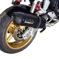 Scarico compatibile con Honda Cb 1300 2003-2012, Furore Nero, Scarico omologato, silenziatore con db killer estraibile e raccordo specifico