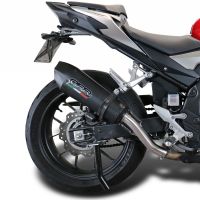 Scarico GPR compatibile con  Honda Cb 500 X 2019-2025, New Grand Prix Evo Black Titanium, Scarico omologato, silenziatore con db killer estraibile e raccordo specifico