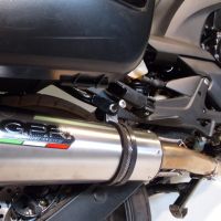 Exhaust system compatible with Honda Cbf 1000 - ST 2010-2016, Trioval, Homologated legal slip-on exhaust including removable db killer and link pipe 