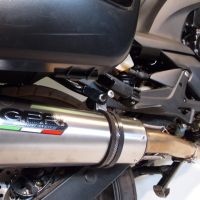 Scarico compatibile con Honda Cbf 1000 - ST 2010-2016, M3 Titanium Natural, Scarico omologato, silenziatore con db killer estraibile e raccordo specifico