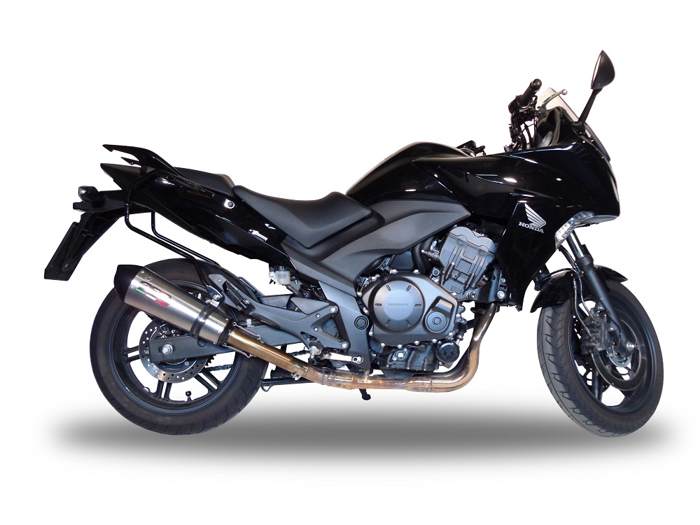 Scarico compatibile con Honda Cbf 1000 - ST 2010-2016, Gpe Ann. titanium, Scarico omologato, silenziatore con db killer estraibile e raccordo specifico