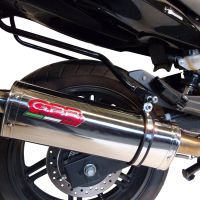 Exhaust system compatible with Honda Cbf 1000 - ST 2010-2016, Trioval, Homologated legal slip-on exhaust including removable db killer and link pipe 