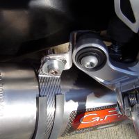 Exhaust system compatible with Honda Cbr 1000 Rr 2008-2011, M3 Black Titanium, Homologated legal slip-on exhaust including removable db killer and link pipe 