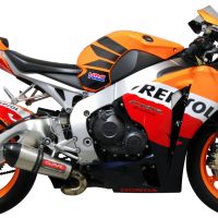 Exhaust compatible with Honda Cbr 1000 Rr 2008-2011, Gpe Ann. titanium, Homologated legal slip-on exhaust including removable db killer and link pipe 