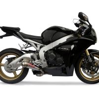 Exhaust compatible with Honda Cbr 1000 Rr 2008-2011, Powercone Evo, Homologated legal slip-on exhaust including removable db killer and link pipe 