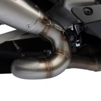 Exhaust system compatible with Honda Cbr 1000 Rr 2008-2011, M3 Black Titanium, Homologated legal slip-on exhaust including removable db killer and link pipe 