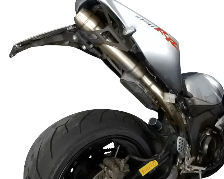 Exhaust compatible with Honda Cbr 1000 Rr 2004-2007, Deeptone Inox, Racing slip-on exhaust including link pipe 