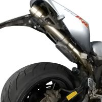 Exhaust compatible with Honda Cbr 1000 Rr 2004-2007, Deeptone Inox, Racing slip-on exhaust including link pipe 