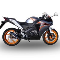 Scarico GPR compatibile con  Honda Cbr 125 R 2011-2016, New Grand Prix Evo Titanium, Scarico omologato, silenziatore con db killer estraibile e raccordo specifico