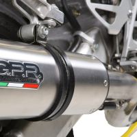 Exhaust system compatible with Honda Cbr 600 F - Sport 2001-2007, Trioval, Homologated legal slip-on exhaust including removable db killer, link pipe and catalyst 