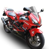 Exhaust compatible with Honda Cbr 600 F - Sport 2001-2007, Gpe Ann. Poppy, Homologated legal slip-on exhaust including removable db killer and link pipe 