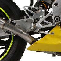 Exhaust system compatible with Honda Cbr 600 F - Sport 2001-2007, Trioval, Homologated legal slip-on exhaust including removable db killer and link pipe 