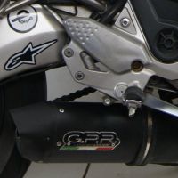 Exhaust compatible with Cf Moto Nk 650 2012-2016, Furore Nero, Homologated legal slip-on exhaust including removable db killer and link pipe 
