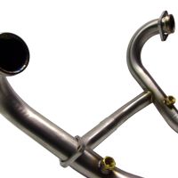 Exhaust system compatible with Bmw R 1200 Gs - Adventure 2010-2012, Trioval, Homologated legal full system exhaust, including removable db killer 