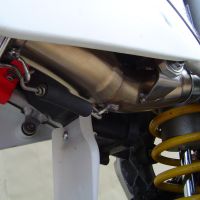 Exhaust system compatible with Honda Crf 250 R 2003-2005, Albus Ceramic, Homologated legal slip-on exhaust including removable db killer and link pipe 