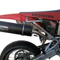 Scarico compatibile con Honda Crf 450 R-RX 2006-2008, Furore Nero, Scarico omologato, silenziatore con db killer estraibile e raccordo specifico