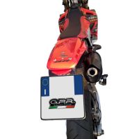 Scarico compatibile con Honda Crf 450 R-RX 2006-2008, Furore Nero, Scarico omologato, silenziatore con db killer estraibile e raccordo specifico