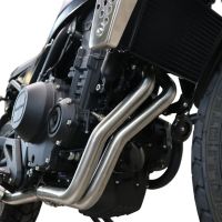 Scarico compatibile con Brixton CroSsfire 500 X 2020-2021, Decatalizzatore, Collettore decatalizzore, applicazione racing