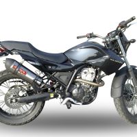 Scarico compatibile con Derbi Mulhacèn 2006-2011, Gpe Ann. titanium, Terminale di scarico omologato,fornito con db killer estraibile,catalizzatore e collettore