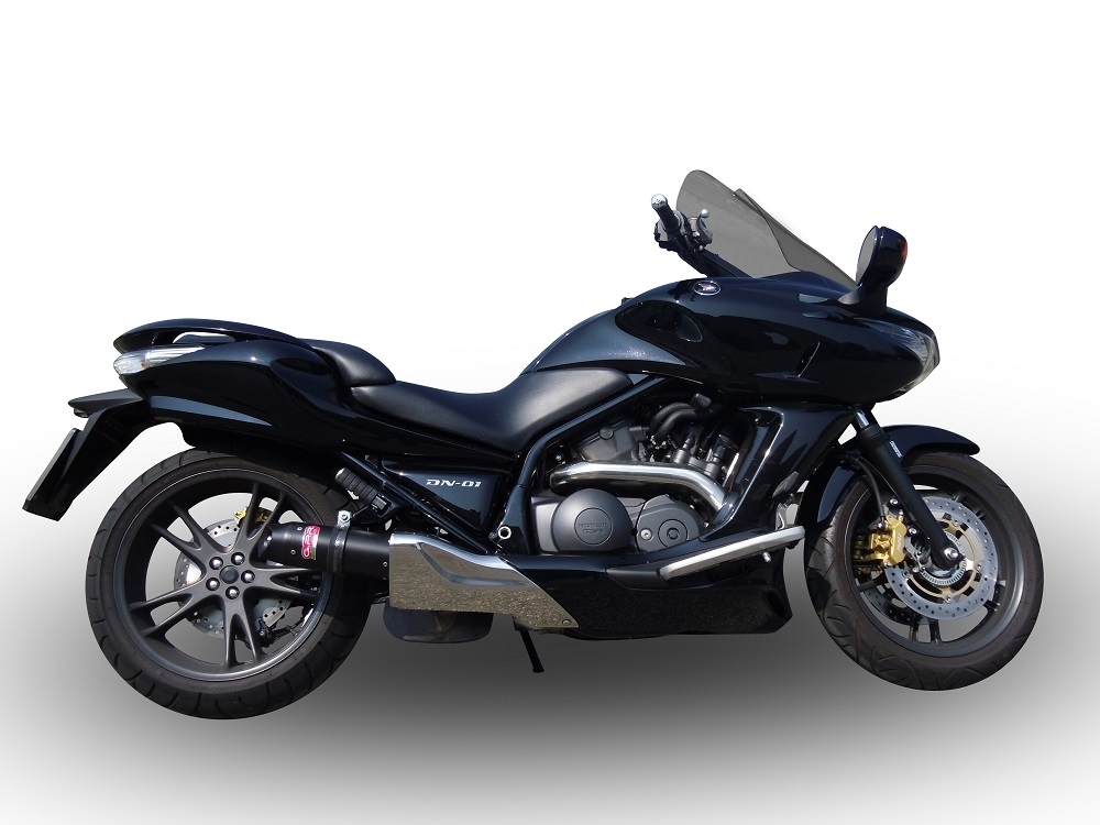 Scarico compatibile con Honda Dn-01 2008-2010, Furore Poppy, Scarico omologato, silenziatore con db killer estraibile e raccordo specifico