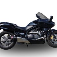 Scarico compatibile con Honda Dn-01 2008-2010, Furore Poppy, Scarico omologato, silenziatore con db killer estraibile e raccordo specifico