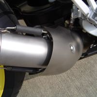 Exhaust system compatible with Bmw K 1300 Gt 2009-2011, M3 Titanium Natural, Homologated legal slip-on exhaust including removable db killer and link pipe 