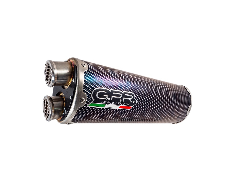 Exhaust compatible with Triumph Tiger 1200 Gt - Rally 2022-2024, Dual Inox, Homologated legal slip-on exhaust including removable db killer and link pipe 