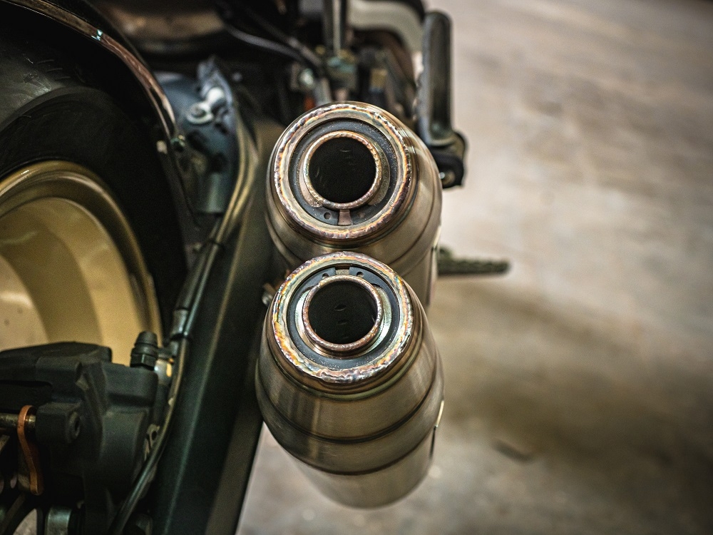 Exhaust compatible with Ducati Scrambler 800 2017-2020, Deeptone Inox, Dual Homologated legal slip-on exhaust including removable db killers, link pipes and catalysts 