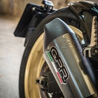 Scarico compatibile con Ducati Scrambler 800 2015-2016, Gpe Ann. Poppy, Terminale di scarico omologato,fornito con db killer estraibile,catalizzatore e collettore