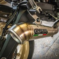 Scarico compatibile con Ducati Scrambler 800 2017-2020, Powercone Evo, Terminale di scarico omologato,fornito con db killer estraibile,catalizzatore e collettore