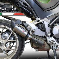 Scarico GPR compatibile con  Ducati Multistrada 1260 2018-2020, New Grand Prix Evo Titanium, Scarico omologato, silenziatore con db killer estraibile e raccordo specifico