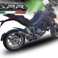Scarico compatibile con Ducati Multistrada 1260 2018-2020, Powercone Evo, Scarico omologato, silenziatore con db killer estraibile e raccordo specifico