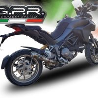 Exhaust compatible with Ducati Multistrada 1260 2018-2020, Powercone Evo, Homologated legal slip-on exhaust including removable db killer and link pipe 