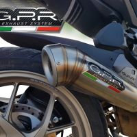 Scarico compatibile con Ducati Multistrada 1260 2018-2020, Powercone Evo, Scarico omologato, silenziatore con db killer estraibile e raccordo specifico