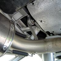 Exhaust compatible with Ktm Superduke 990 - R ( LC8) 2004-2012, Gpe Ann. Poppy, Dual Homologated legal slip-on exhaust including removable db killers and link pipes 
